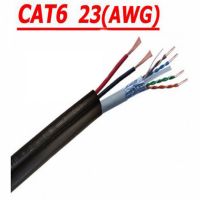 500 MT CAT 6 23AWG FTP + 2x1,5mm DUAL CCTV PE NETWORK CABLE